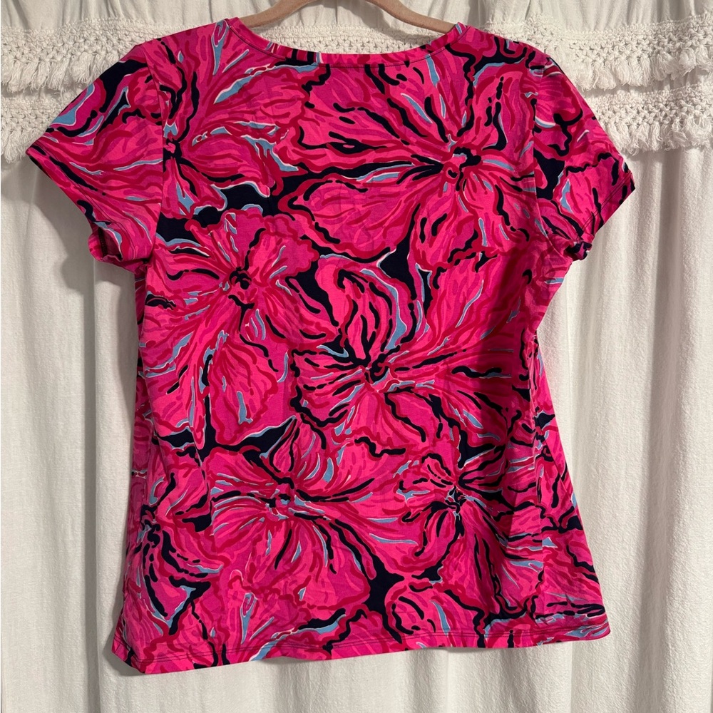Lily Pulitzer  Pink Floral Women's Top - Picture 3 of 3